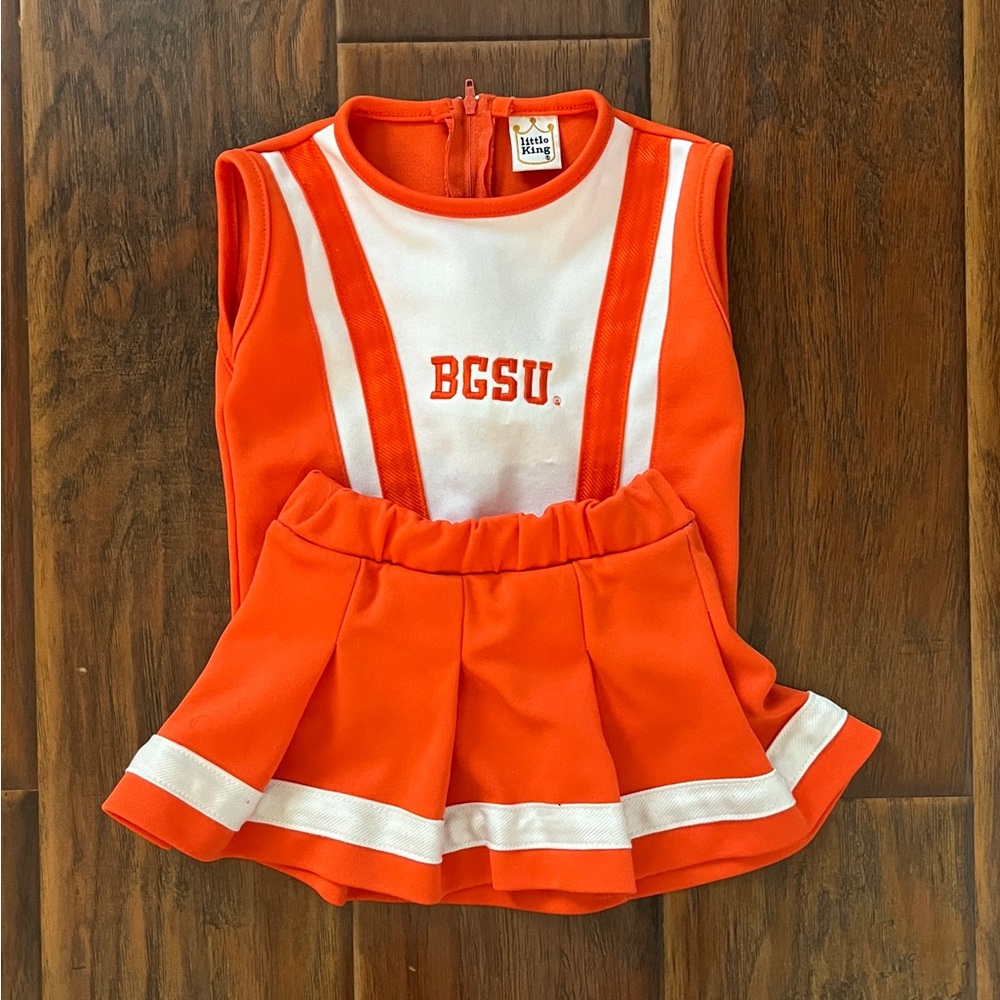 Bowling Green State University kids cheerleader outfit.